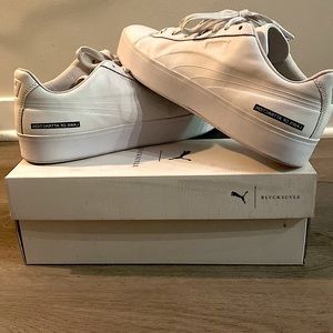 PUMA Mens Black Scale Court Platform Athletic